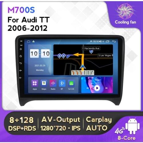 DSP RDS 4G LTE 8 core android 10.0 Car gps navigation multimedia player for Audi TT MK2 8J carplay WIFI bluetooth FM Carplay SWC