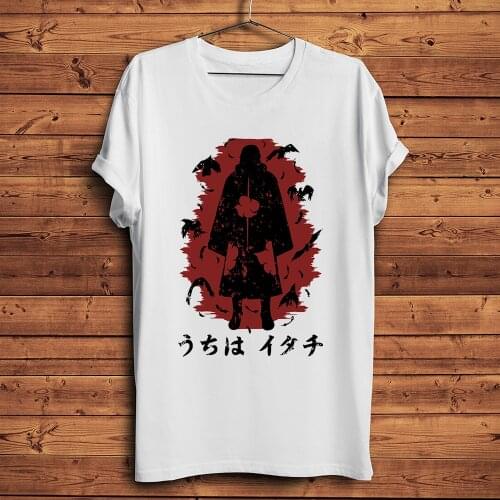 Crow Magatama eyes Akatsuki Shinobi anime t shirt men summer new white casual tshirt unisex short sleeve otaku streetwear tee