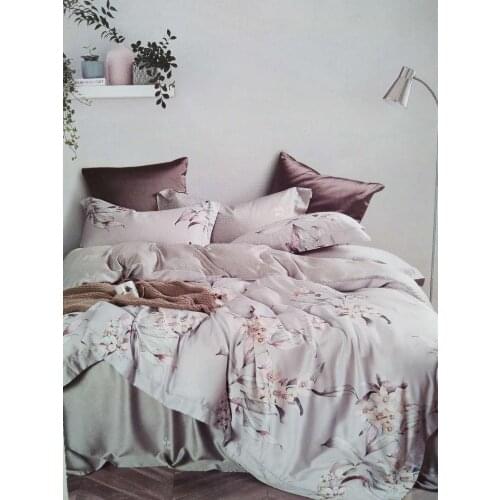 Idyllic style 81% silk bedding set beautiful Royal duvet cover bed sheet pillowcase sleep