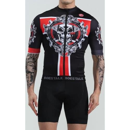 2019 BOESTALK Bicycle Team Competition Clothing Outdoor Sports Mountain Bike Set Summer short sleeve quick-drying breathable fab
