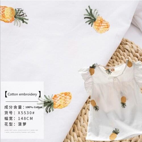 Computer Embroidered Fabric Towel Embroidered Fabric Ladies Childrens Clothing Shirt Skirt Fabric