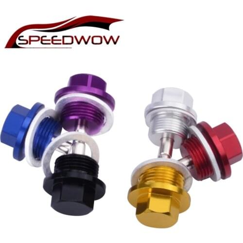 SPEEDWOW M20*1.5 Magnetic Oil Drain Plug Engine Magnetic Oil Sump Nut