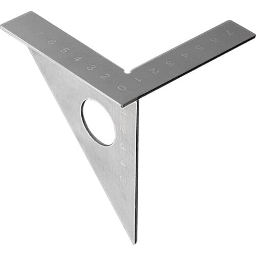 Multifunction Angle Ruler Carpenter Stainless Steel 45 90 Degree Gauge Measure Angle Scriber for Woodworking Tool