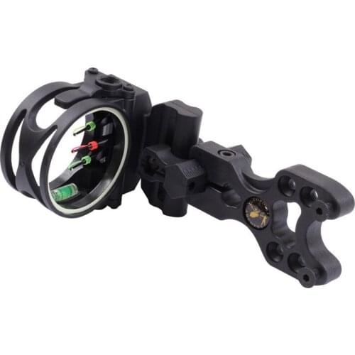 NEW ARRIVAL-Assembled CNC Machined Archery Hunting Target 3 Pin Bow Sight Fiber Pin Bow Archery Accessories