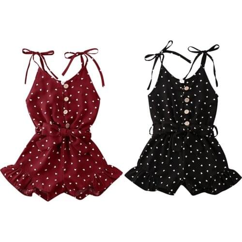 Children Princess Dress Girl Summer Dresses Halter Top Infant Kids Baby Girl Polka Dot Summer Romper Children Clothing 1-6 Years