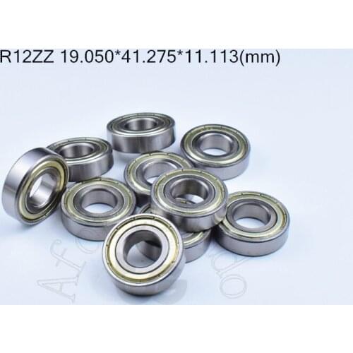 R12zz 19.050*41.275*11.113(mm) 10pieces bearing metal sealed ABEC-5 chrome steel bearings hardware