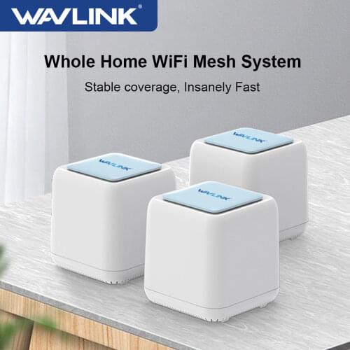 Wavlink Mesh Router Whole Home WiFi System 2.4G & 5G Dual Band AC1200 Wireless Router Repeater External Signal Network Amplifier