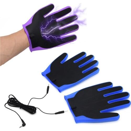 Silicone Electric Shock Gloves Body Massage Orgasm Crisp Hemp Stimulator Adult Games Sex Toys for Men Woman Sex Machine Sex Shop