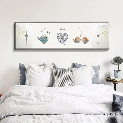 Modern Oil Painting Print on Canvas Cartoon Animal Bird Canvas Art Printing Canvas Painting Wall Art Picture for Home Decor