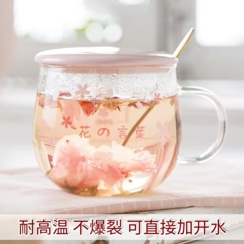 Breakfast Double Wall Glass Tea Mug Travel Coffee Cup Travel Sakura Mugs Coffee Cups Set Canecas Cafe Criativas Coffee Cup Glass