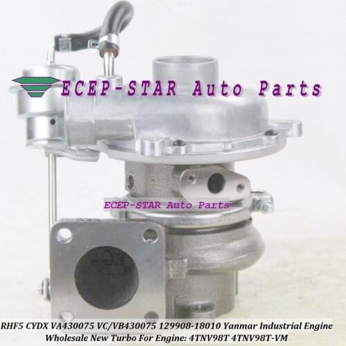 RHF5 CYDX VA430075 VC430075 VB430075 129908-18010 12990818010 Turbo Turbocharger For Yanmar Industrial Engine 4TNV98T 4TNV98T-VM