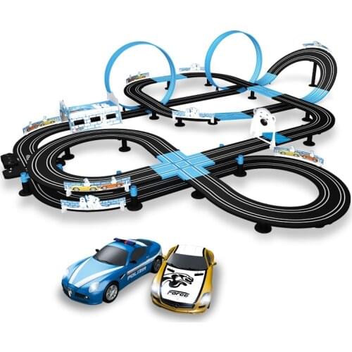 1:64 Remote Control Electric Starter Childrens rail car toy model racing sound speed storm electric remote control car