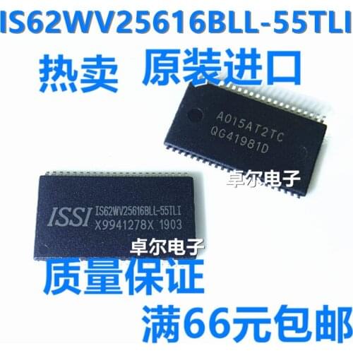 100% New&original IS62WV51216BLL-55TLI IS61LV25616AL-10TL TSOP-44 SRAM In Stock