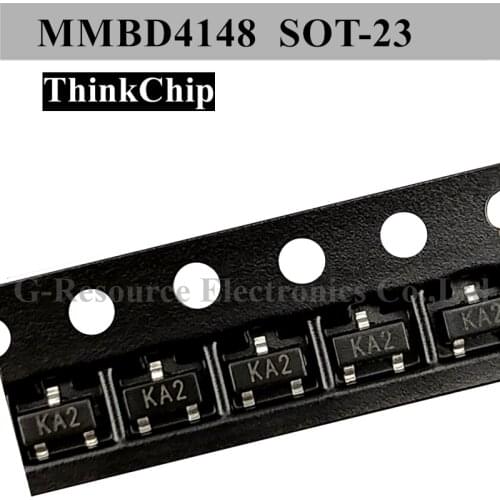100pcs) MMBD4148 SOT-23 SMD Switch Diode 4148 (Marking KA2)