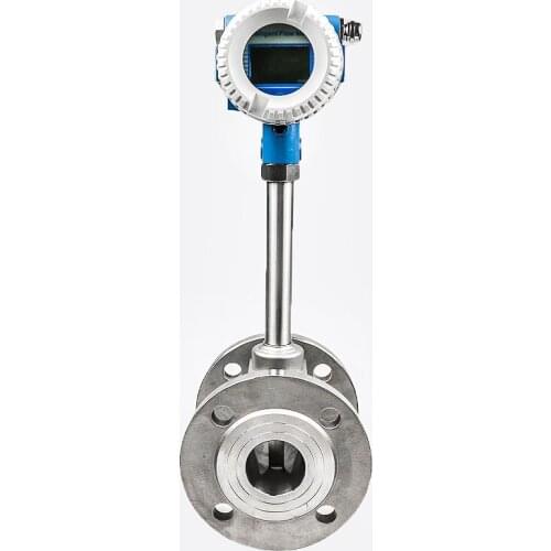 4-20mA RS485 modbus DN80 natural gas vortex flow meter with temperature and pressure compensation 24Vdc power