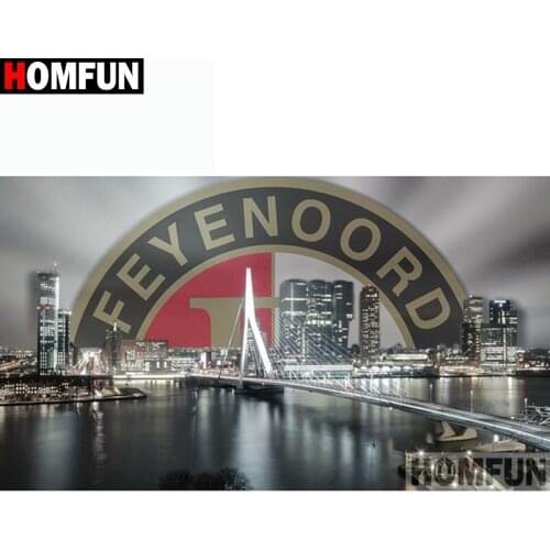 HOMFUN Full Square/Round Drill 5D DIY Diamond Painting "Bridge scenery" Embroidery Cross Stitch 3D Home Decor Gift A11334