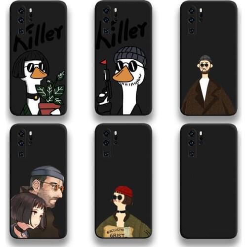 Cute Killer Leon Uncle Gir Phone Case For Huawei P20 P30 P40 lite E Pro Mate 40 30 20 Pro P Smart 2020