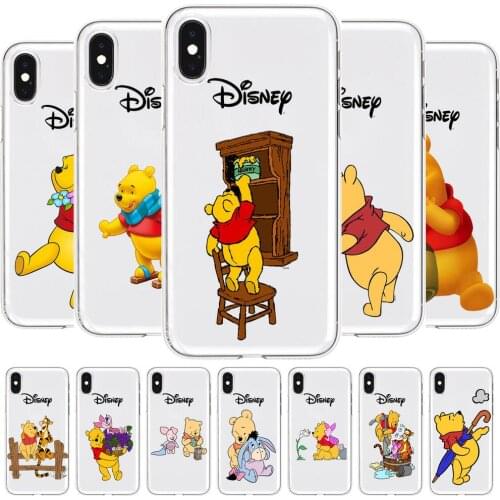 Winnie the Pooh Transparent Phone Case For POCO F1 F2 F3 Pro X3 M3 9C 10T Lite NFC Anime Cover Silicone Prett mi 10 ultra cove
