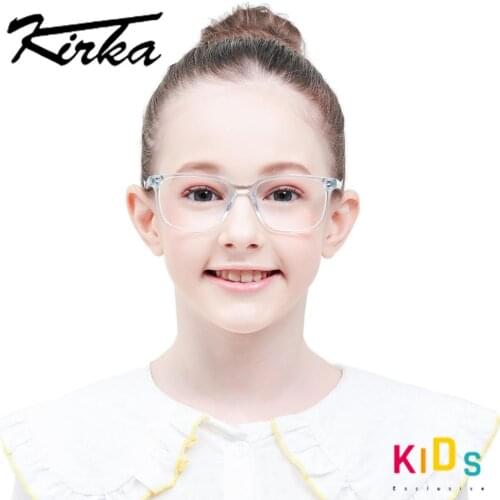 Kirka Kids Glasses Eyeglass Frame Children Glasses Frame For Kids Optical Frames For 5-12 Years Old Child transparen Eyeglasses