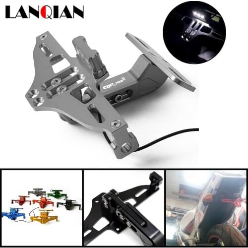 For Honda CBR1100XX Motorcycle Aluminum License Plate Bracket Holder CBR 1100XX 1996 1997 1998 1999 2000 2001 2002 2003 2004