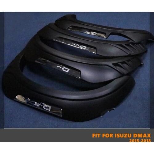 Good Quality ABS Car Wheel Eyebrow Arc Ring Fender Wheel Arch Fit For Isuzu D-MAX DMAX 2015-2018