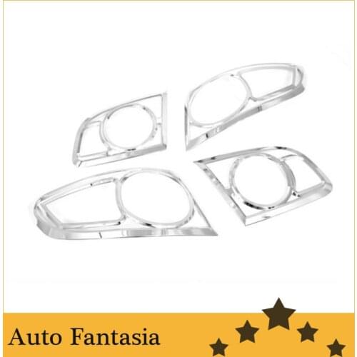 Chrome trim strips chrome tail light cover - for Hyundai Santa Fe 07-09 -- free shipping