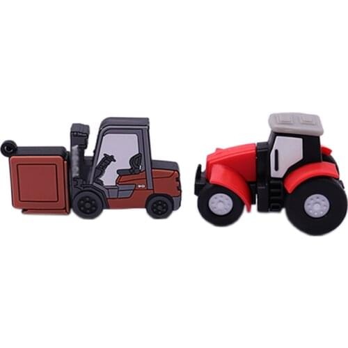 New design cartoon tractor pen drive 128gb cute pendrive 64gb real capacity usb flash drive 4gb 8gb 16gb 32gb memoria usb stick