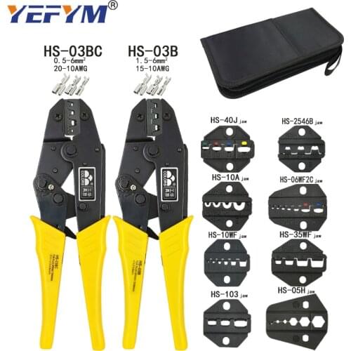 HS-03BC HS-03B Crimping Pliers Clamp Tools Cap/coaxial Cable Terminals Kit 230mm Mini Carbon Steel Multifunctional Electrical