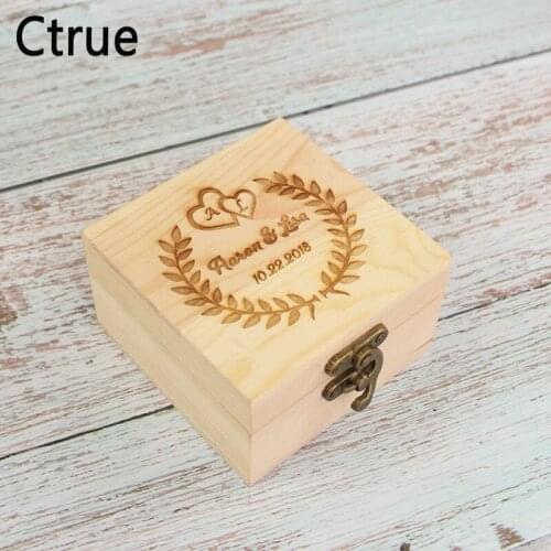 Personalized Wedding Guest Book Box Wooden 50pcs Hearts Guest Book Custom names & date Shower Guestbook wedding Decoration