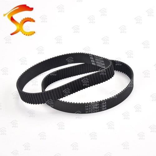 HTD 3M Belt 3M-297 length 297mm Teeth 99 closed loop rubber Drive Belt width 14mm printer closed loop 3D printer