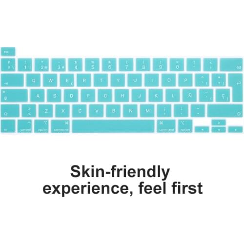 Silicone Spanish Keyboard Cover Skin EU Version For MacBook Pro 13 A2141 M1 Chip A2338 A2251 A2289 2020 / MacBook New Pro 16