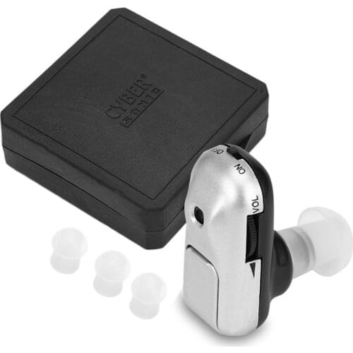 Hearing Aid Digital In Ear Amplifier Hearing Aid Device Silver ABS Electric Personal Ear Care Tools