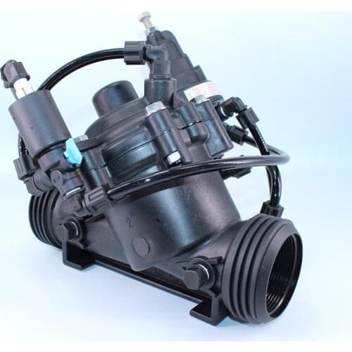 Solenoid and hydraulically operated valves