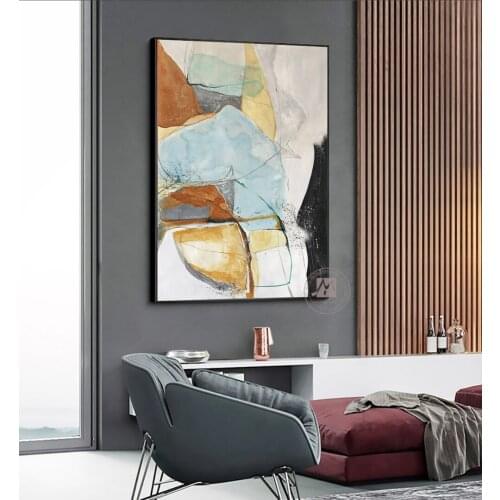 Modern Painting oil on canvas abstract art Hand painted wall painting for home decoration wall vertical living room bedroom deco