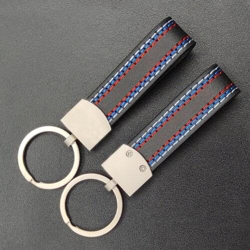 Special gift For BMW Metal Car Keychain M Tech M Sport M3 M5 Leather Key Chain E46 E39 E60 F30 E90 F10 F30 E36 X6 X5