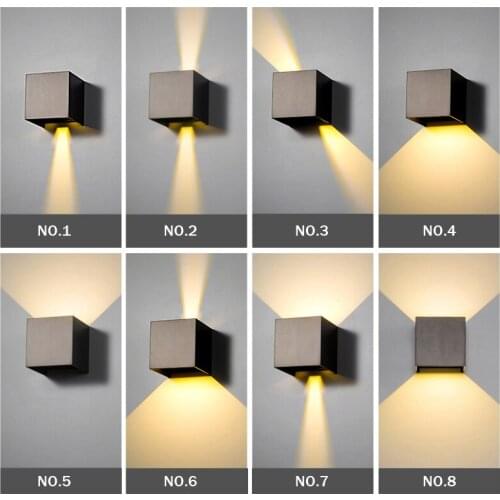 6W LED Wall Light Outdoor Waterproof IP65 Porch Garden Wall Lamp Sconce Balcony Terrace Decoration Lighting Lamp