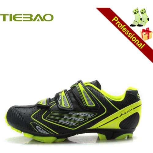 Tiebao Cycling Shoes Self-Locking Nonslip Mountain Bike Sneakers Men Breathable Professional Outdoor Riding Bicycle Footwear