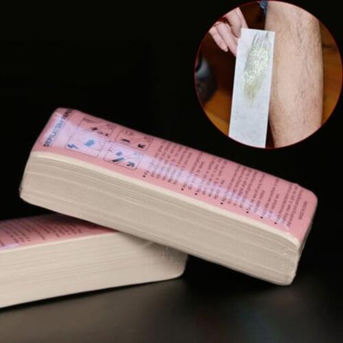 100pcs With special thick non-woven depilatory wax hair removal Waxing wax paper for paper white hair removal wax for depilation