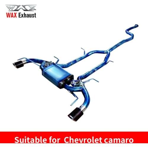 Factory wholesale titanium exhaust System with valvelectronic for Chevrolet Camaro