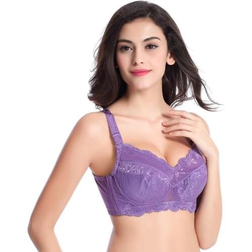 Plus Size Bra 34 36 38 40 42 44 46 48 75-110 B C D E F G H Cup Bras In Large Sizes Underwear Ultralarge Adjustable Full Cup Bra