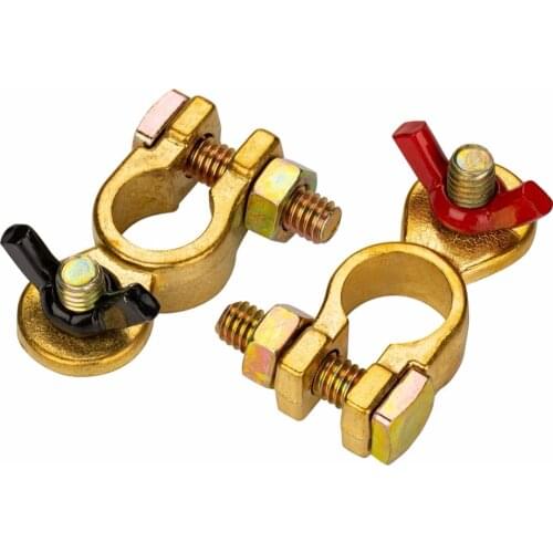 Universal car battery switch pure copper positive side(19mm)+ negtive side(17mm) 1 pair battery disconnect switch