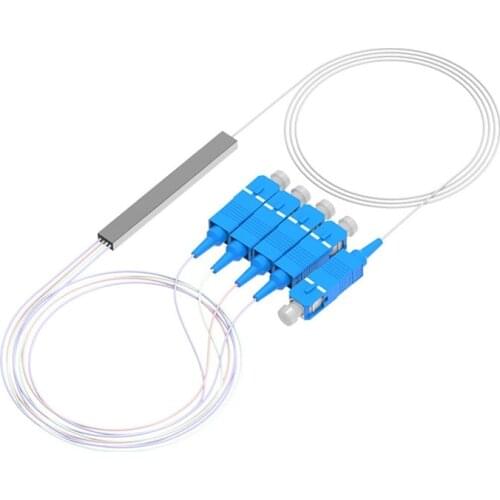 10pcs SC/UPC Fiber optical Splitter 1X2 1X4 1X8 1X16 1X32 High Quality 1m Mini Module SC/UPC FTTH Fibre Splitter SC Single Mode