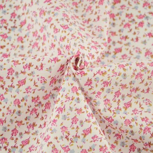100% Cotton Fabric Lovely Flowers Designs Patchwork Pink Home Textile Plain Scrapbooking Decoration Tela Sewing Tecido Art Work