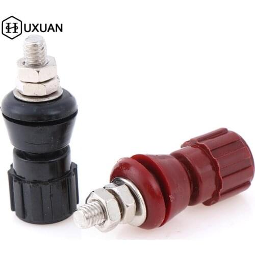 2pcs/1pair Red Black 5MM Copper Posts Terminal Blocks Power Supply Terminals Welding Machine Inverter Post Connector JS107