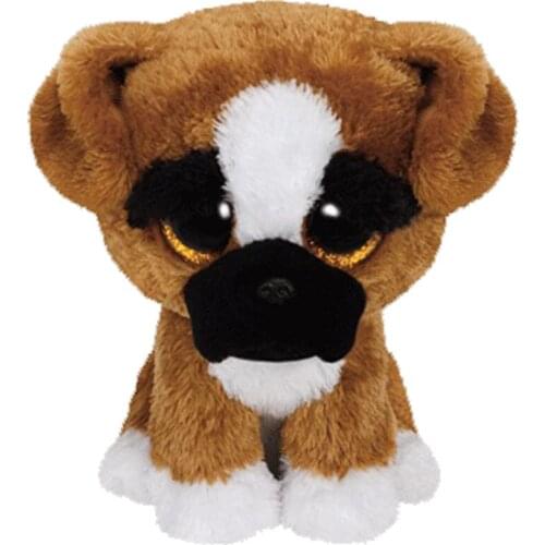 2019 Cute Soft Simulation Brown Dog Saint Bernard Plush Toy Children Kids Boys Girls Birthday Gift 20cm PP Cotton