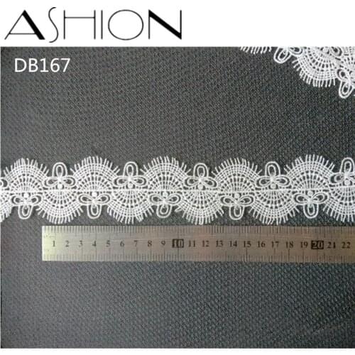 4 yards 50MM white Embroidered net Lace Fabric DIY skirt hem Dance costumes Garment Accessories lace trim Sewing Craft LP-DB167