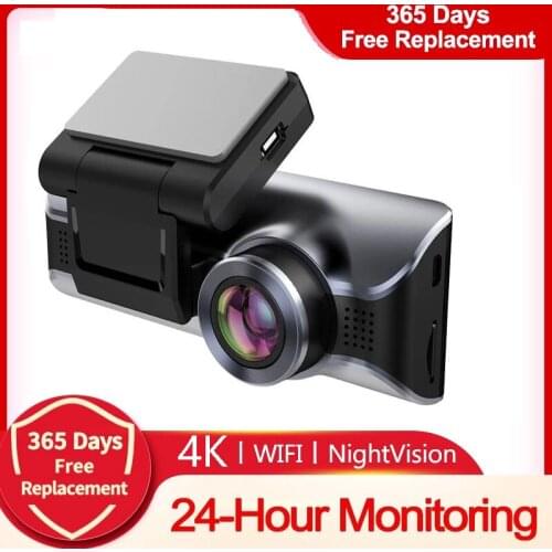 4K 2160P Car DVR Dash Camera Support WiFi Front 1080P HD G-Sensor Night Video Car Cam Recorder 24H Parking Monitor