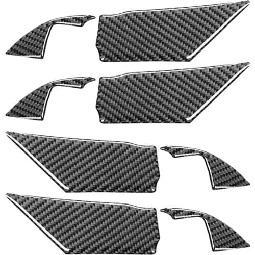 For Toyota Camry 2018 2019 2020 Accessories Carbon Fiber Interior Door Bowl Handle Panel Cover Trim Decals Sticker