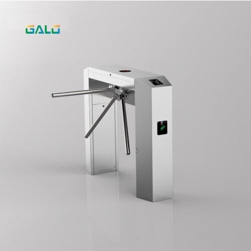 Automatic pedestrian waist high 304 stainless steel security tripod turnstile