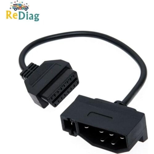 Auto Car Diagnostic Cable For Ford 7 Pin Male to OBD2 16 Pin Female Connector Adaptor for Ford 7Pin DLC Lead Transfer Connector